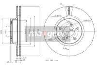 Brake Disc 19-2505MAX Maxgear