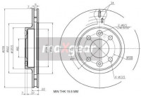 Brake Disc 19-2729MAX Maxgear