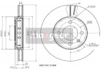 Brake Disc 19-2856MAX Maxgear