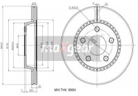 Brake Disc 19-3187 Maxgear