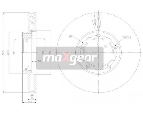 Brake Disc 19-3337 Maxgear