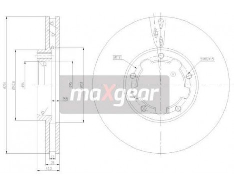 Brake Disc 19-3337 Maxgear, Image 2