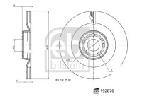 Brake disc 192876 FEBI