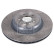 Brake disc 193330 FEBI