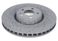 Brake disc 194906 FEBI