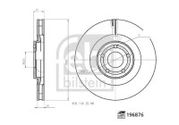 Brake disc 196876 FEBI