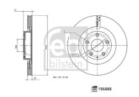 Brake disc 196888 FEBI