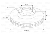 Brake Disc 197079 Valeo