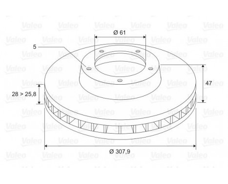 Brake Disc 197079 Valeo