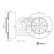 Brake disc 198932 FEBI