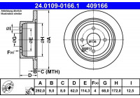 Brake Disc 24.0109-0166.1 ATE