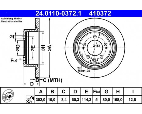 Brake Disc 24.0110-0372.1 ATE