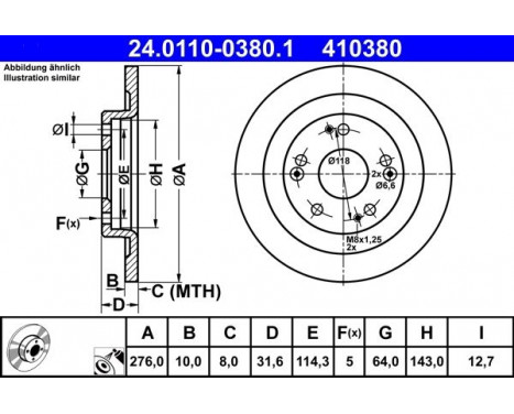 Brake Disc 24.0110-0380.1 ATE