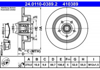 Brake Disc 24.0110-0389.2 ATE