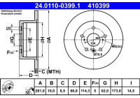 Brake Disc 24.0110-0399.1 ATE