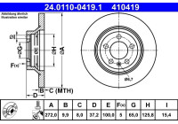 Brake disc 24.0110-0419.1 ATE