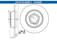 Brake disc 24.0110-0426.1 ATE