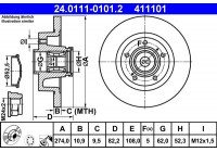 Brake Disc 24.0111-0101.2 ATE