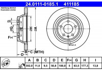 Brake Disc 24.0111-0185.1 ATE