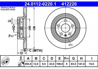 Brake Disc 24.0112-0220.1 ATE