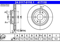 Brake Disc 24.0117-0110.1 ATE