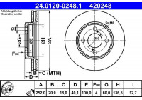 Brake Disc 24.0120-0248.1 ATE