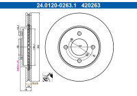 Brake disc 24.0120-0263.1 ATE