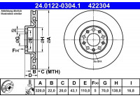 Brake Disc 24.0122-0304.1 ATE