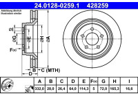 Brake Disc 24.0128-0259.1 ATE