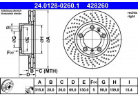 Brake Disc 24.0128-0260.1 ATE