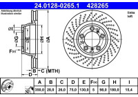 Brake Disc 24.0128-0265.1 ATE