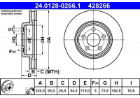 Brake Disc 24.0128-0266.1 ATE