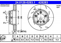 Brake Disc 24.0128-0283.1 ATE