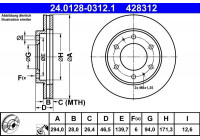 Brake Disc 24.0128-0312.1 ATE