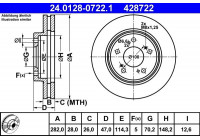 Brake Disc 24.0128-0722.1 ATE
