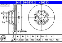 Brake Disc 24.0130-0233.2 ATE