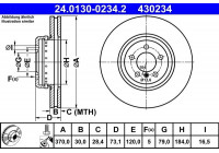 Brake Disc 24.0130-0234.2 ATE