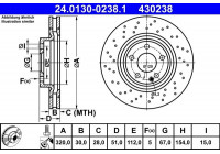 Brake Disc 24.0130-0238.1 ATE