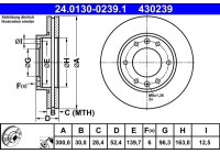 Brake Disc 24.0130-0239.1 ATE