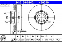 Brake Disc 24.0130-0240.1 ATE