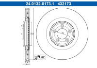 Brake disc 24.0132-0173.1 ATE