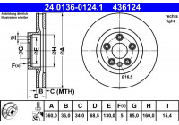 Brake Disc 24.0136-0124.1 ATE