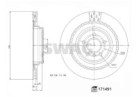 brake disc 33102443 Swag