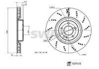 brake disc 33107309 Swag