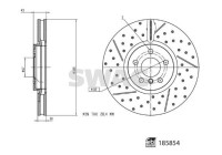 Brake disc 33110123 Swag