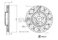 Brake disc 33110318 Swag