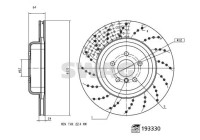 Brake disc 33111186 Swag
