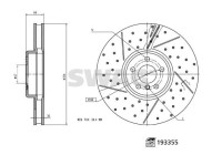 Brake disc 33111201 Swag