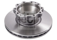 Brake disc 35344 FEBI