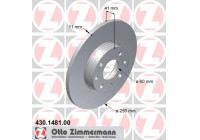 Brake Disc 430.1481.00 Zimmermann